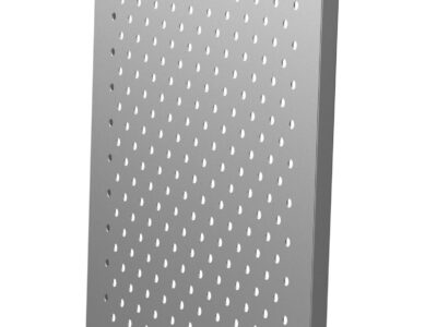 GRILLE EN ACIER INOX POUR REFRIGERATEUR DE BAR AVEC PORTES EN VERRE