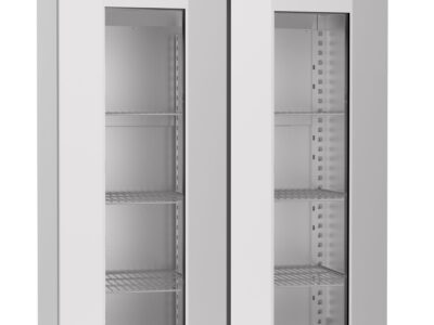 REFRIGIRATEUR EN ACIER INOX PORTE EN VERRE MONO BLOCK 1400 LTR