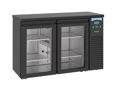 ARRIERE BAR ARRIERE BAR REFRIGIRE NOIR 2 PORTES EN VERRE