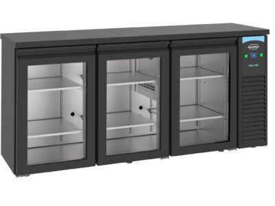 ARRIERE BAR ARRIERE BAR REFRIGIRE NOIR 3 PORTES EN VERRE