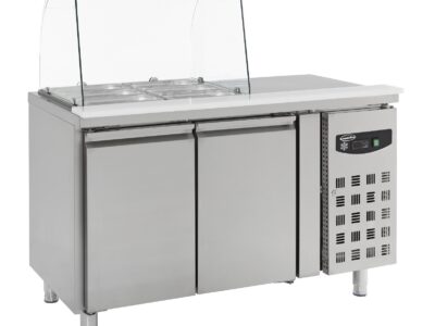 TABLE REFRIGIRE AVEC VERRE 2 PORTES