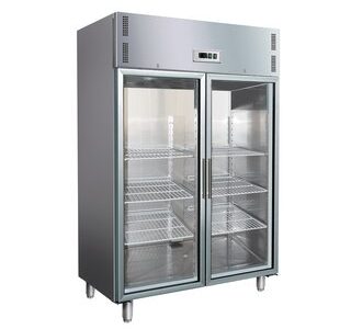 ARMOIRE POSITIVE 1400 LITRES 2 PORTES VITREES