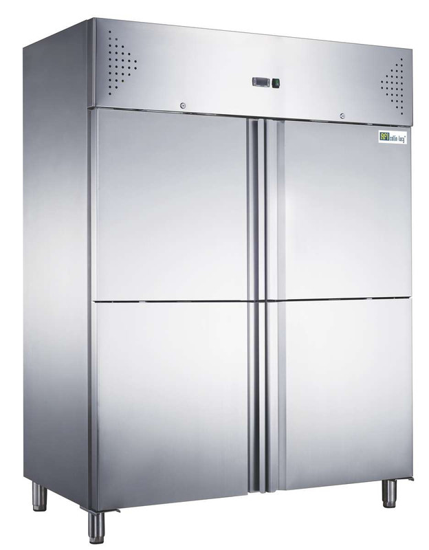 ARMOIRE RÉFRIGÉRÉE INOX GN 2/1 - 1400 L - POSITIVE - 4 DEMI PORTES