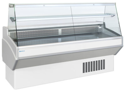 COMPTOIR D'EXPOSITION - VITRAGE DROIT - PROF 820 MM - FROID STATIQUE