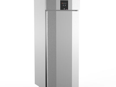 ARMOIRE REFRIGEREE NEGATIVE GN2/1 1P  700L GLISSIERES EMBOUTIES 3 GRILLES GN2/1 PLASTIFIEES