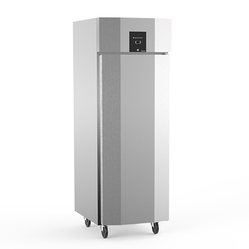ARMOIRE REFRIGEREE POSITIVE GN2/1 1P 700L GLISSIERES EMBOUTIES 3 GRILLES GN2/1 PLASTIFIEES