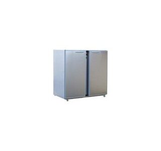 ARRIÈRE BAR INOX 2 PORTES PLEINES LARGES