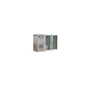 ARRIÈRE BAR INOX 2 PORTES VITRÉES LARGES
