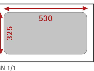 BAC INOX GN 1/1 - PROF. 325 MM