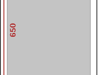 BAC INOX GN 2/1 - PROF. 530 MM