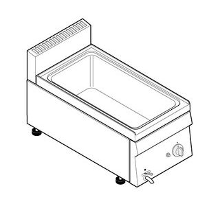 BAIN MARIE GN 1/1 GAZ - GAMME 600