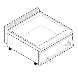 BAIN MARIE GN2/1 - GAZ