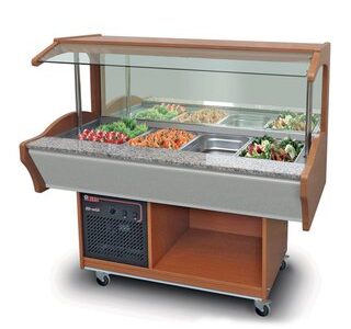 BUFFET RÉFRIGÉRÉ MURAL - 4 BACS GN 1/1