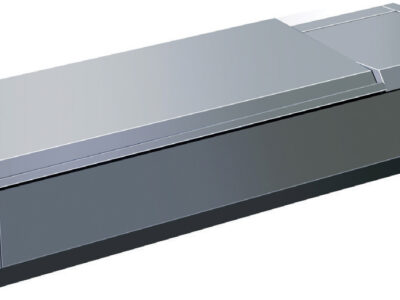 VITRINE RÉFRIGÉRÉE À POSER AVEC COUVERCLE INOX - 5 BACS GN 1/3 + 1 BAC GN 1/2 - PROF 395 MM