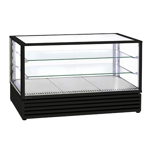 VITRINE PANORAMIQUE A POSER 3 GN1/1 2 ETAGERES EN VERRE