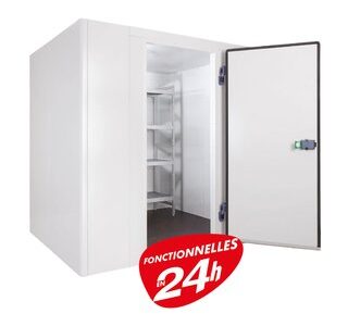 CHAMBRE FROIDE POSITIVE 880 X1640 + GROUPE + RAYONNAGE
