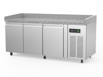 MEUBLE A PIZZA POSITIF 3P PROF 800 444L 3 GRILLES 600x400 + 3 PG