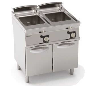 CUISEUR À PÂTES GAZ 2X 24 L - COMMANDES MÉCANIQUES