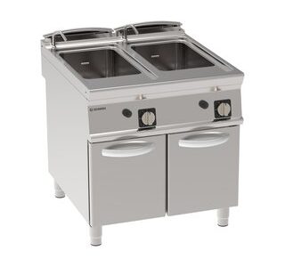 CUISEUR À PÂTES GAZ 2X 40 L - COMMANDES MÉCANIQUES