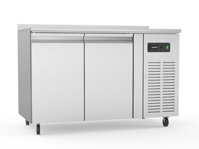 DESSERTE REFRIGEREE POSITIVE 2P ADOSSEE PROF 700 282L 2 GRILLES + 2 PG