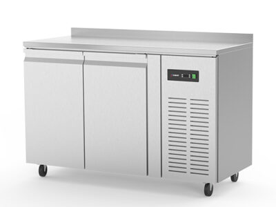 DESSERTE REFRIGEREE POSITIVE 2P ADOSSEE PROF 600 282L 2 GRILLES + 2 PG