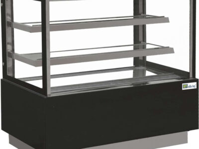 VITRINE PÂTISSERIE - VITRAGE DROIT - 2 ÉTAGÈRES - 280 L