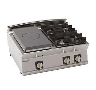 ELEMENT TOP 2 FEUX + 1/2 PLAQUE COUP DE FEU - GAZ