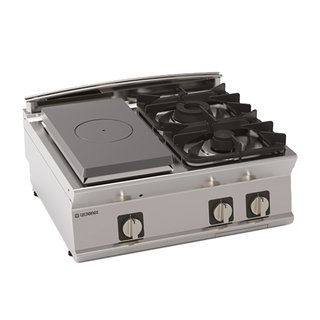 ELEMENT TOP 2 FEUX + 1/2 PLAQUE COUP DE FEU - GAZ