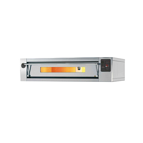 FOUR A PIZZA ELEC GAMME EURO CLASSIC 6 PIZZAS EN LONGUEUR DIAM.30MM CHAMBRE TOUTE REFRACTAIRE ET RESISTANCE DANS LA PIERRE REFRACTAIRE SUPERPOSABLE