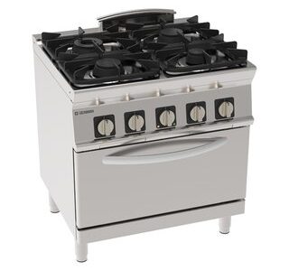 FOURNEAU 4 FEUX / FOUR ÉLECTRIQUE GN1/1