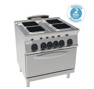FOURNEAU 4 PLAQUES CARRÉES / FOUR GN1/1 - VENTILÉS