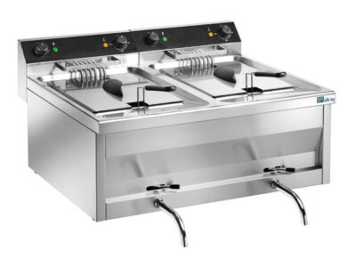 FRITEUSE DE TABLE ÉLECTRIQUE AVEC VIDANGE - 2 X 9 L