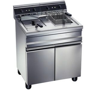FRITEUSE SUR COFFRE ÉLECTRIQUE 2 X 20 L