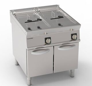 FRITEUSE SUR COFFRE ÉLECTRIQUE 2X 21 L - COMMANDES MÉCANIQUES