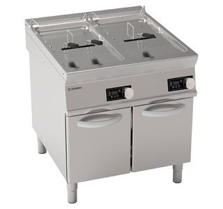 FRITEUSE SUR COFFRE ELECTRIQUE COMMANDES ELECTRONIQUES 2 X 21 LITRES