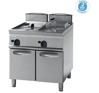 FRITEUSE SUR COFFRE GAZ - 2 X 17 L - TUYÈRES