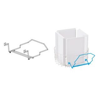 SUPPORT POUR DECHARGEMENT DU PANIER