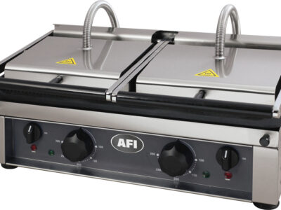 GRILL PANINIS ÉLECTRIQUE - PLAQUE DOUBLE RAINURÉE