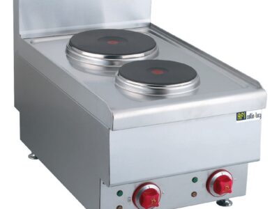 PLAQUE ÉLECTRIQUE RONDE - GAMME TOP 650 - 2 ZONES