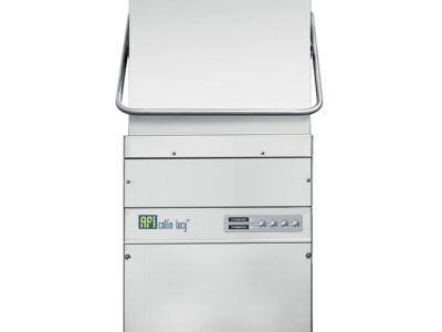 LAVE-VAISSELLE À CAPOT AVEC ADOUCISSEUR - PANIER CARRÉ 500 X 500 MM - TRIPHASÉ