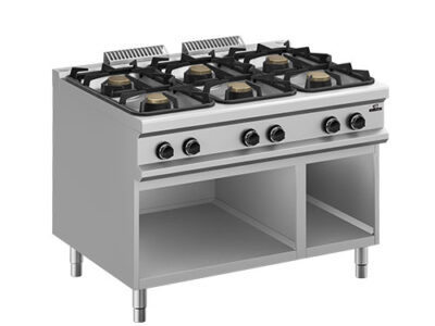 RECHAUD A GAZ 6 FEUX 3x11kW + 3x7kW