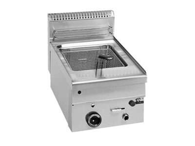 FRITEUSE A GAZ 1 CUVE 8L DOT: 1 PANIER/CUVE // DIM PANIER: 225x280x115