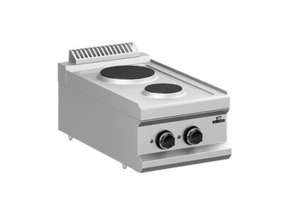 RECHAUD ELECTRIQUE 2 PLAQUES RONDES 1x2,6kW + 1x1,5kW