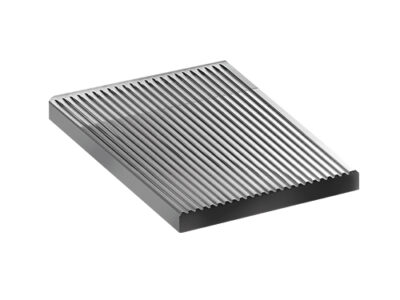 1 PCF RAINUREE 370x370x8 ACIER INOX AISI 304