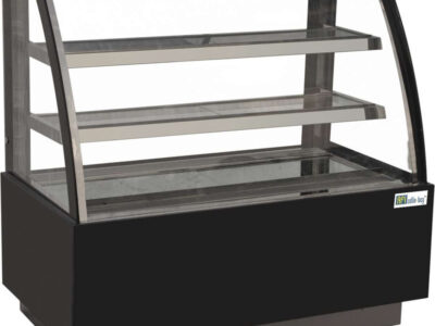 VITRINE PÂTISSERIE - VITRAGE BOMBÉ - 2 ÉTAGÈRES - 315 L