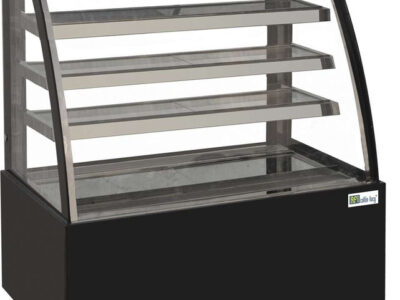 VITRINE PÂTISSERIE - VITRAGE BOMBÉ - 3 ÉTAGÈRES - 411 L
