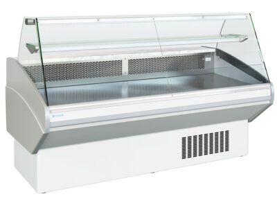 COMPTOIR D'EXPOSITION - VITRAGE DROIT - PROF 1054 MM - FROID STATIQUE