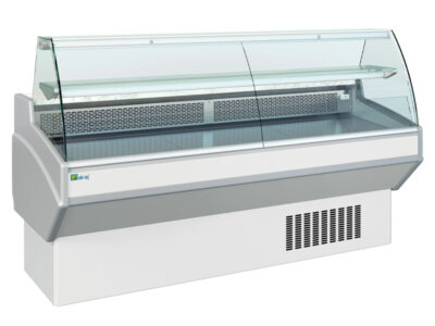 COMPTOIR D'EXPOSITION - VITRAGE BOMBÉ - PROF 1054 MM - FROID VENTILÉ