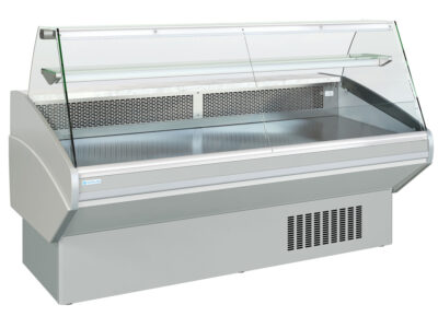 COMPTOIR D'EXPOSITION - VITRAGE DROIT - PROF 1054 MM - FROID STATIQUE