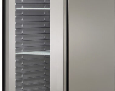 ARMOIRE RÉFRIGÉRÉE EMBOUTIE GN 2/1 - POSITIVE - 1 PORTE VITRÉE